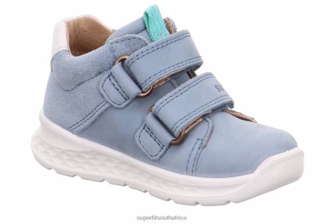 BREEZE - Sneakers low with Velcro Fastener Babies Blue/Light Blue NLL0276 Superfit Low Sneakers