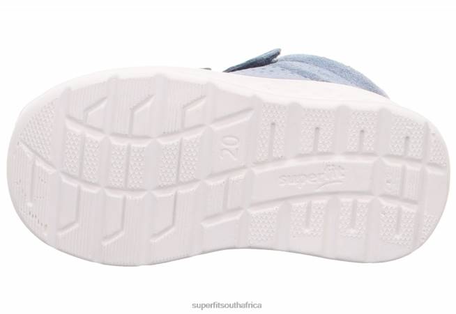 BREEZE - Sneakers low with Velcro Fastener Babies Blue/Light Blue NLL0276 Superfit Low Sneakers