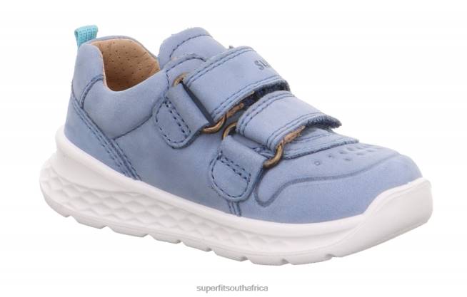 BREEZE - Sneakers low with Velcro Fastener Babies Blue/Light Blue NLL0287 Superfit Low Sneakers