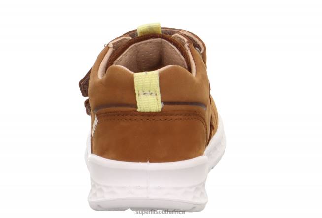 BREEZE - Sneakers low with Velcro Fastener Babies Brown/Yellow NLL0318 Superfit Low Sneakers