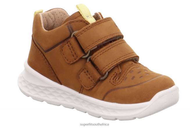 BREEZE - Sneakers low with Velcro Fastener Babies Brown/Yellow NLL0318 Superfit Low Sneakers