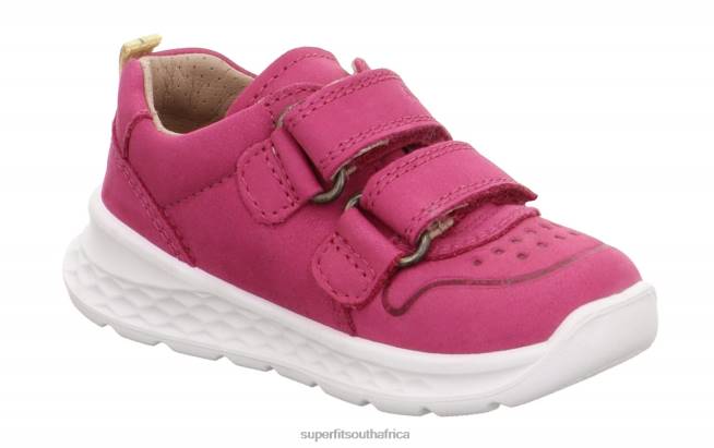 BREEZE - Sneakers low with Velcro Fastener Babies Pink/Yellow NLL0256 Superfit Low Sneakers