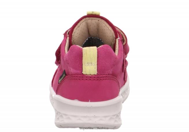 BREEZE - Sneakers low with Velcro Fastener Babies Pink/Yellow NLL0363 Superfit Low Sneakers