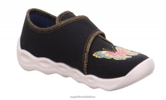 BUBBLE - Slipper with Velcro Fastener Babies Black NLL0101 Superfit Slippers