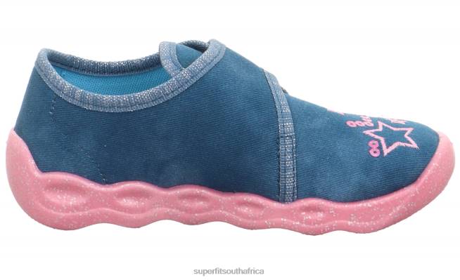 BUBBLE - Slipper with Velcro Fastener Babies Blue NLL029 Superfit Slippers