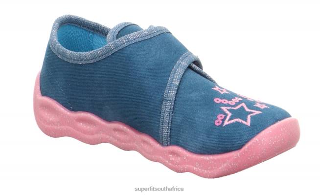 BUBBLE - Slipper with Velcro Fastener Babies Blue NLL029 Superfit Slippers