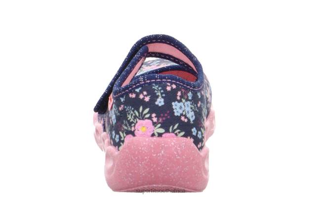 BUBBLE - Slipper with Velcro Fastener Babies Blue/Multicoloured NLL0132 Superfit Slippers