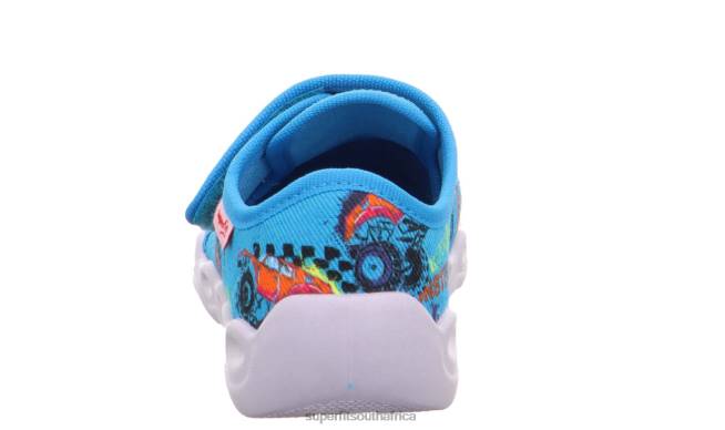 BUBBLE - Slipper with Velcro Fastener Babies Blue/Multicoloured NLL0155 Superfit Slippers