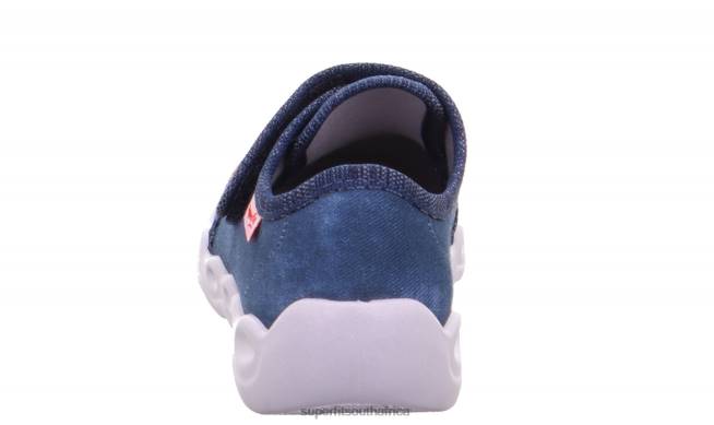 BUBBLE - Slipper with Velcro Fastener Babies Blue/Multicoloured NLL06 Superfit Slippers