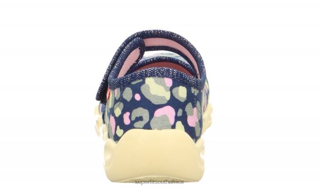 BUBBLE - Slipper with Velcro Fastener Babies Blue/Multicoloured NLL062 Superfit Slippers