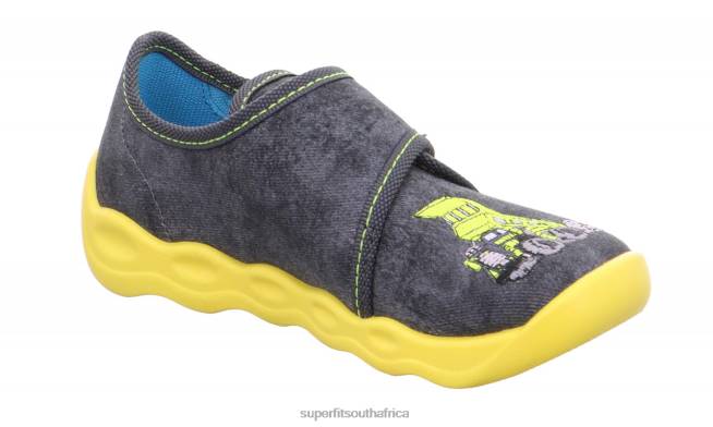 BUBBLE - Slipper with Velcro Fastener Babies Grey/Multicoloured NLL0130 Superfit Slippers