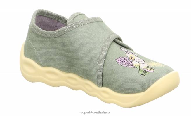 BUBBLE - Slipper with Velcro Fastener Babies Light Green NLL08 Superfit Slippers