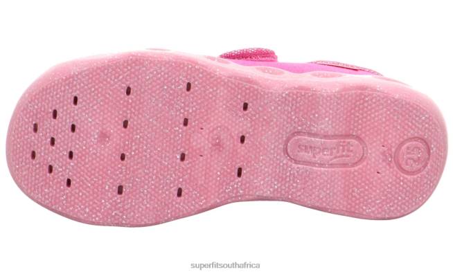 BUBBLE - Slipper with Velcro Fastener Babies Pink NLL0102 Superfit Slippers