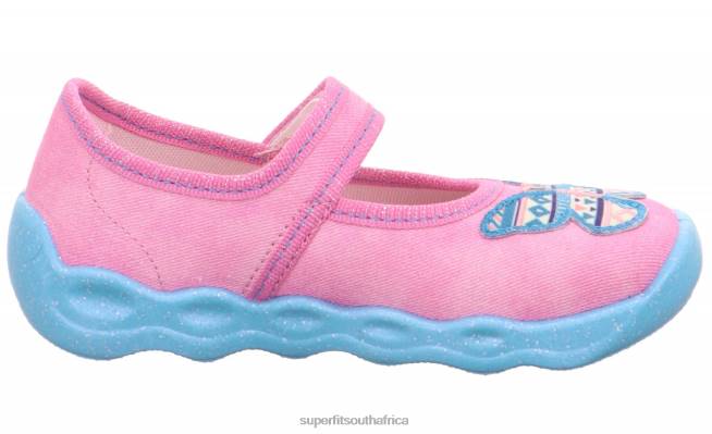 BUBBLE - Slipper with Velcro Fastener Babies Pink/Multi Coloure NLL0122 Superfit Slippers