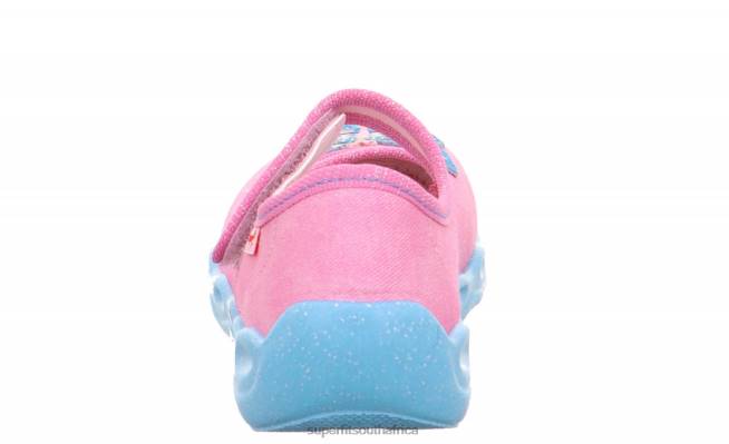 BUBBLE - Slipper with Velcro Fastener Babies Pink/Multi Coloure NLL0122 Superfit Slippers