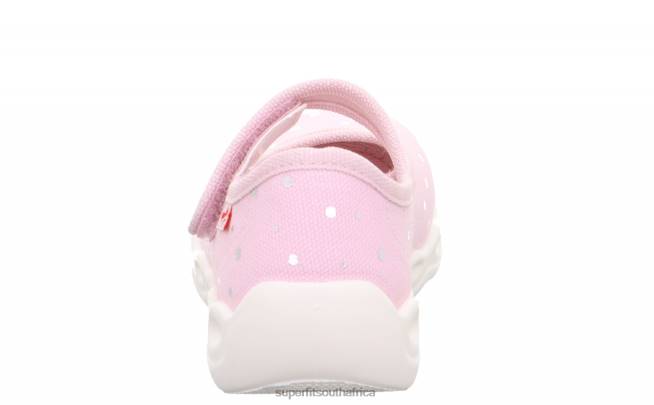 BUBBLE - Slipper with Velcro Fastener Babies Pink/Silver NLL050 Superfit Slippers