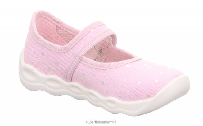 BUBBLE - Slipper with Velcro Fastener Babies Pink/Silver NLL050 Superfit Slippers