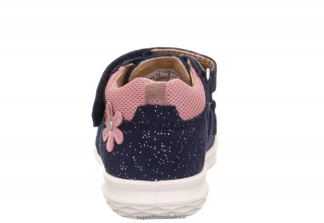 BUMBLEBEE - Sandal with Velcro Fastener Babies Blue/Pink NLL0176 Superfit Sandals