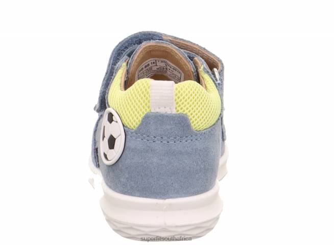 BUMBLEBEE - Sandal with Velcro Fastener Babies Blue/Yellow NLL0195 Superfit Sandals