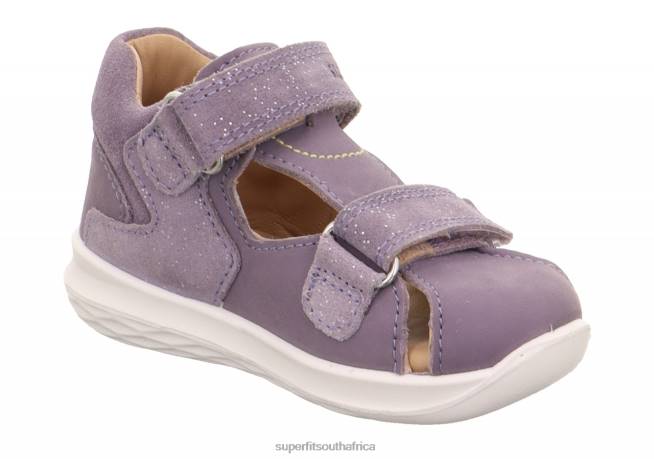 BUMBLEBEE - Sandal with Velcro Fastener Babies Purple NLL0185 Superfit Sandals