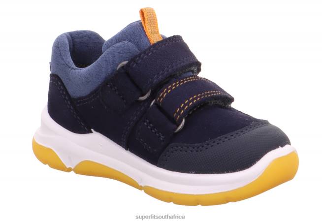 COOPER - Sneakers low with Velcro Fastener Babies Blue/Orange NLL0283 Superfit Low Sneakers