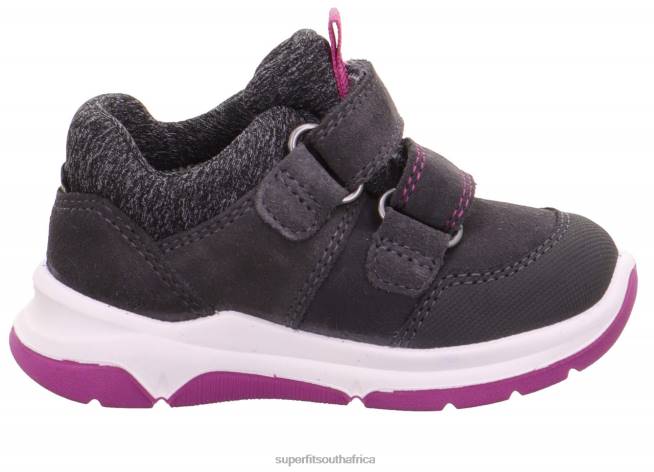 COOPER - Sneakers low with Velcro Fastener Babies Grey/Pink NLL0367 Superfit Low Sneakers