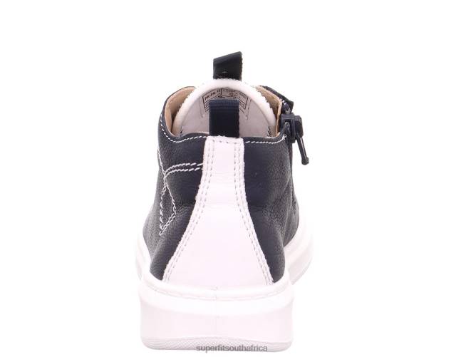 COSMO - Sneakers high with Lacing Toddlers Blue/White NLL0777 Superfit High Sneakers