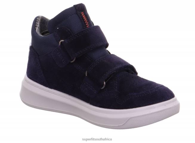 COSMO - Sneakers high with Velcro Fastener Toddlers Blue NLL0841 Superfit High Sneakers