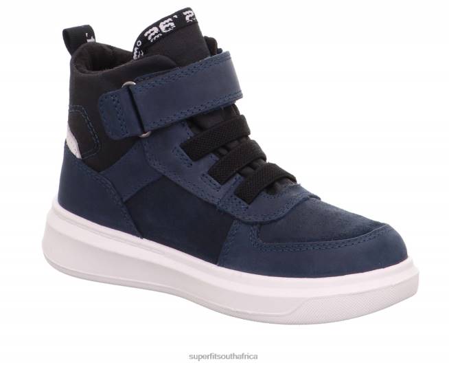 COSMO - Sneakers high with Velcro Fastener Toddlers Blue NLL0845 Superfit High Sneakers