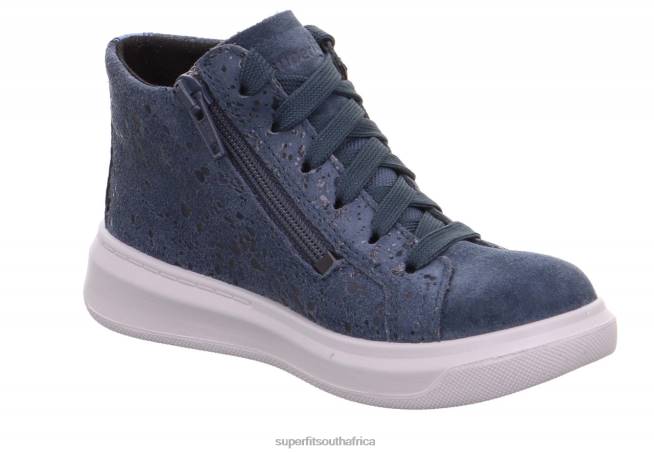 COSMO - Sneakers high with Zip Toddlers Blue NLL0863 Superfit High Sneakers