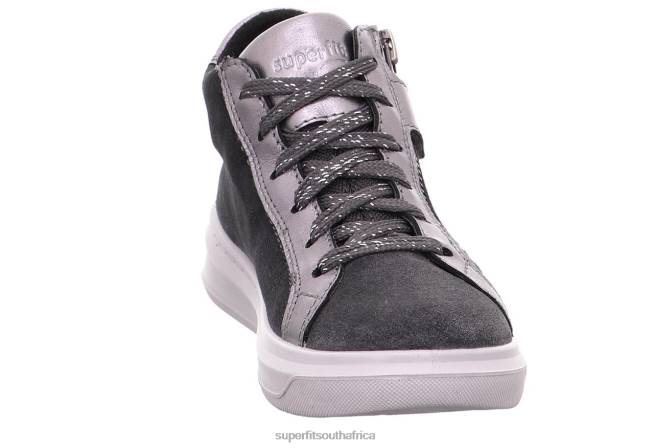 COSMO - Sneakers high with Zip Toddlers Grey/Silver NLL0844 Superfit High Sneakers