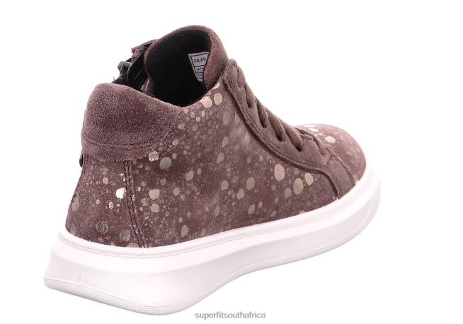 COSMO - Sneakers high with Zip Toddlers Purple/Silver NLL0867 Superfit High Sneakers