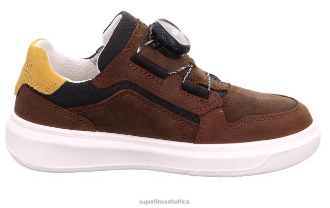 COSMO - Sneakers low with BOA Fit System Toddlers Brown/Yellow NLL0816 Superfit Low Sneakers