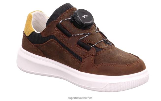 COSMO - Sneakers low with BOA Fit System Toddlers Brown/Yellow NLL0816 Superfit Low Sneakers