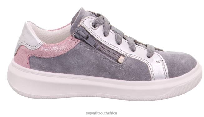 COSMO - Sneakers low with Lacing Toddlers Light Grey/Pink NLL0799 Superfit Low Sneakers