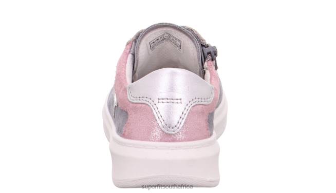 COSMO - Sneakers low with Lacing Toddlers Light Grey/Pink NLL0799 Superfit Low Sneakers