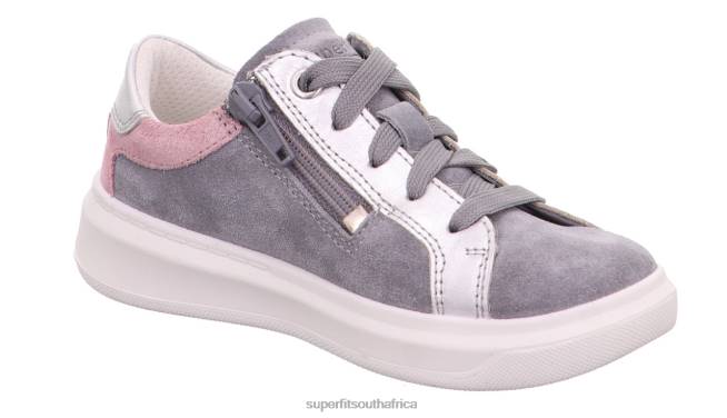 COSMO - Sneakers low with Lacing Toddlers Light Grey/Pink NLL0799 Superfit Low Sneakers