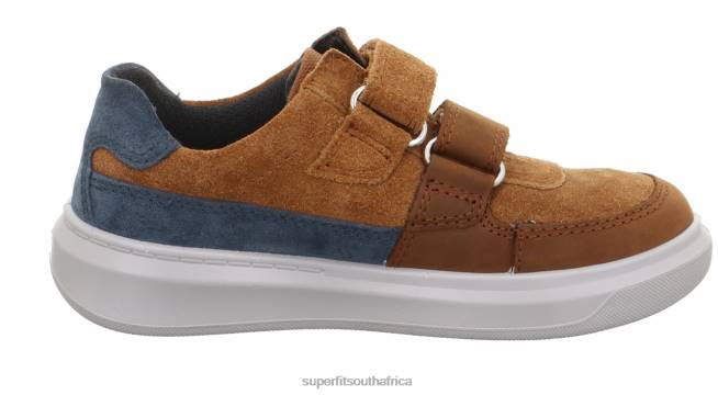 COSMO - Sneakers low with Velcro Fastener Toddlers Brown/Blue NLL0781 Superfit Low Sneakers