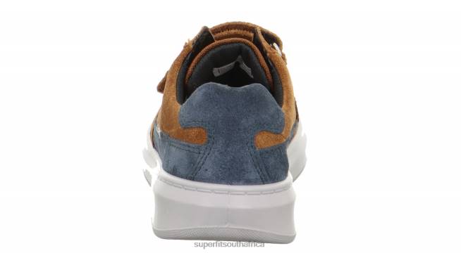 COSMO - Sneakers low with Velcro Fastener Toddlers Brown/Blue NLL0781 Superfit Low Sneakers