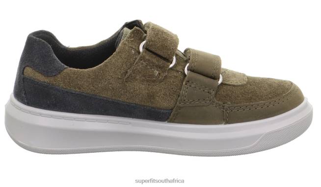 COSMO - Sneakers low with Velcro Fastener Toddlers Green/Grey NLL0801 Superfit Low Sneakers