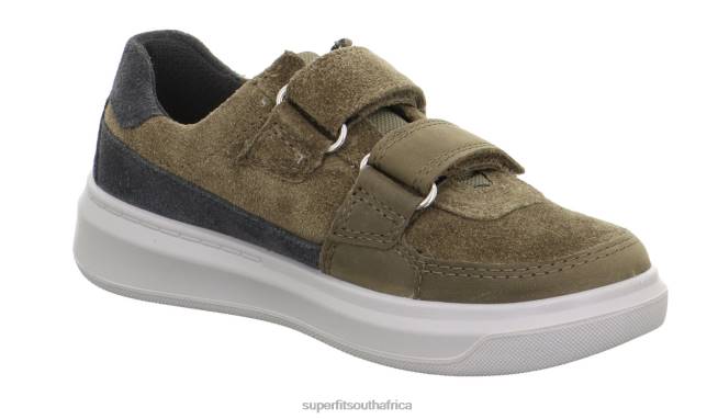 COSMO - Sneakers low with Velcro Fastener Toddlers Green/Grey NLL0801 Superfit Low Sneakers