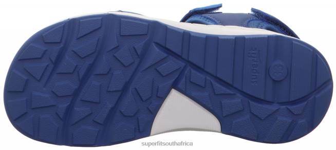 CRISS CROSS - Sandal with Velcro Fastener Toddlers Blue NLL0627 Superfit Sandals