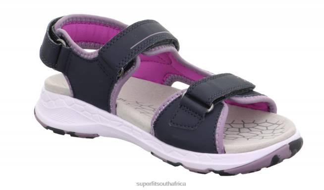 CRISS CROSS - Sandal with Velcro Fastener Toddlers Blue/Purple NLL0670 Superfit Sandals