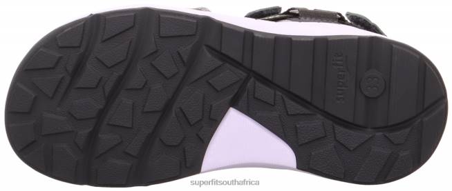 CRISS CROSS - Sandal with Velcro Fastener Toddlers Grey NLL0679 Superfit Sandals