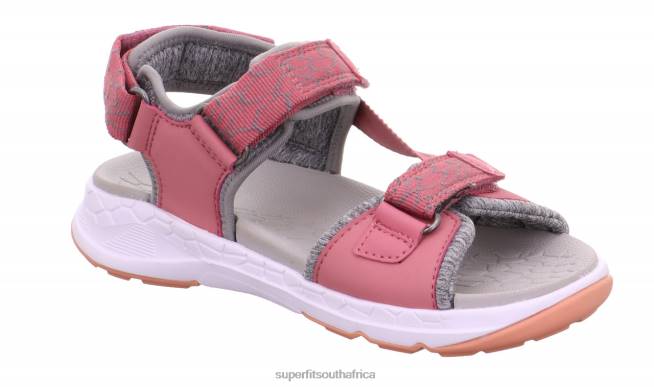 CRISS CROSS - Sandal with Velcro Fastener Toddlers Pink/Orange NLL0635 Superfit Sandals