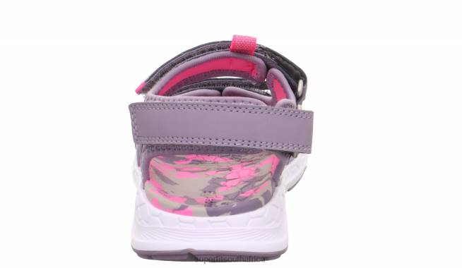 CRISS CROSS - Sandal with Velcro Fastener Toddlers Purple/Pink NLL0653 Superfit Sandals