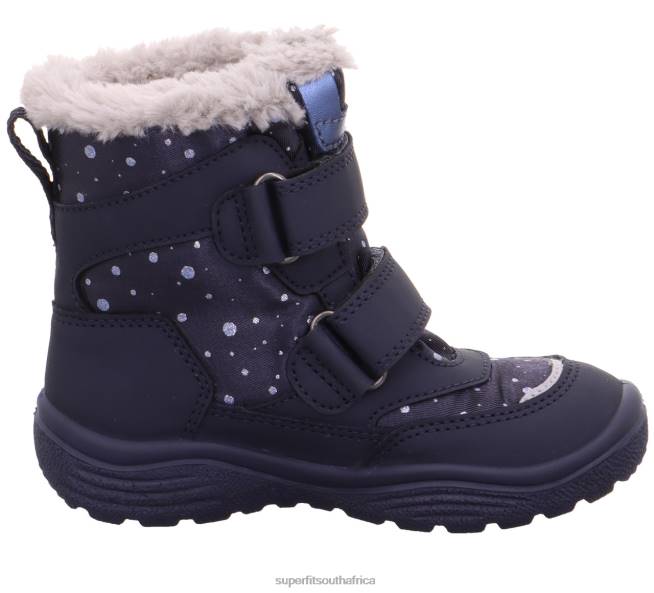 CRYSTAL - Boot with Velcro Fastener Toddlers Blue/Light grey NLL0696 Superfit Boots