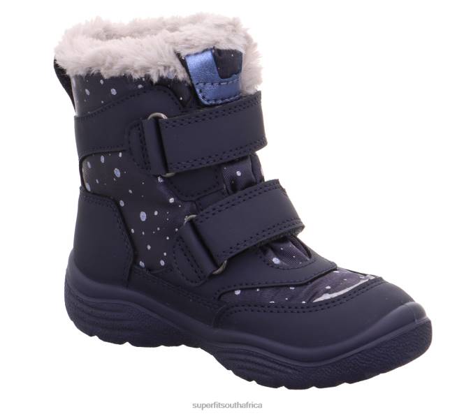 CRYSTAL - Boot with Velcro Fastener Toddlers Blue/Light grey NLL0696 Superfit Boots