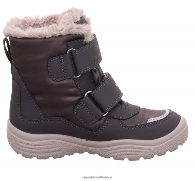 CRYSTAL - Boot with Velcro Fastener Toddlers Grey/Beige NLL0715 Superfit Boots