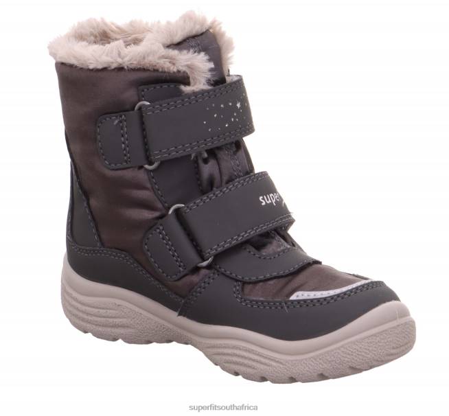 CRYSTAL - Boot with Velcro Fastener Toddlers Grey/Beige NLL0715 Superfit Boots